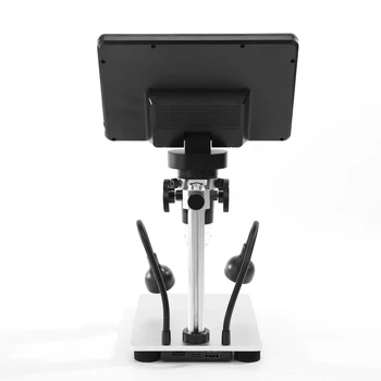 DM9 HD 1200X USB Digitalni Mikroskop Fotoaparat Endoskop Lupo z Nosilcem Spajkanje Mikroskopsko Opazovanje Popravila 7 inch