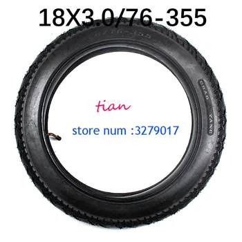 Dobra Kvaliteta 18 x 3.0 notranji in zunanji pnevmatike z ukrivljeno Ventil ustreza veliko plin, električni skuterji in e-Kolo Nova