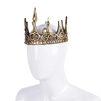 Dodatki Za Lase Letnik Royal Kraljica Kralj Tiaras Stari Headdress Srednjeveški Moških Royal Kralj Tiaras Krono