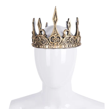 Dodatki Za Lase Letnik Royal Kraljica Kralj Tiaras Stari Headdress Srednjeveški Moških Royal Kralj Tiaras Krono