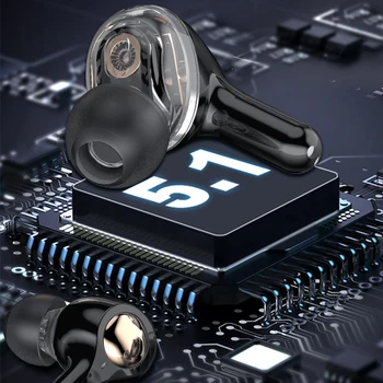 DODOCASE T22 Mics Čepkov Bluetooth 5.1 V uho Brezžični Dotik Slušalke Bas Stereo Hifi Glasbeni nadzor Glasnosti