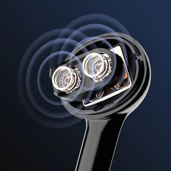 DODOCASE T22 Mics Čepkov Bluetooth 5.1 V uho Brezžični Dotik Slušalke Bas Stereo Hifi Glasbeni nadzor Glasnosti