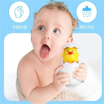 Dojenček Kopanje Igrača Otroci Cute Raco Pingvin Jajce Vodni Curek Brizgalke, Kopalnica Oroševanjem Tuš Plavanje Vode Igrače Otroci Darilo