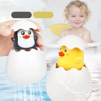 Dojenček Kopanje Igrača Otroci Cute Raco Pingvin Jajce Vodni Curek Brizgalke, Kopalnica Oroševanjem Tuš Plavanje Vode Igrače Otroci Darilo