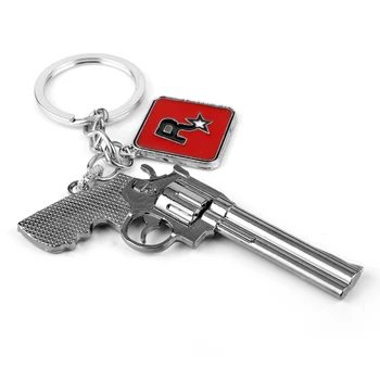 Dongsheng Red Dead Redemption 2 Keychain Rockstar Igra Obesek Kovinski Obroč Ključ Imetnika Moških Avto Ženske Vrečko Ključnih Verige Nakit