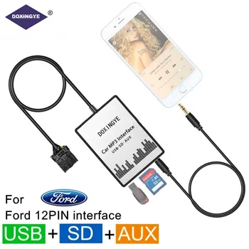 DOXINGYE USB, SD, AUX Avto MP3 Predvajalnik Radio CD Changer Adapter Za Ford Focus Galaxy Ka Mondeo C-Max Orion Explorer Vmesnik