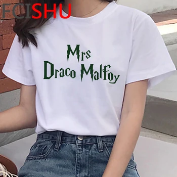 Draco Malfoy vrh tees ženski ulične nekaj oblačil japonski harajuku kawaii grunge tshirt vrh tees