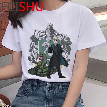 Draco Malfoy vrh tees ženski ulične nekaj oblačil japonski harajuku kawaii grunge tshirt vrh tees