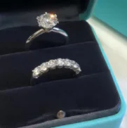 DTF1340 1/2 karat prstan kompleti za ženske,925 srebro tesnilo barva določa, obljube obroč iz
