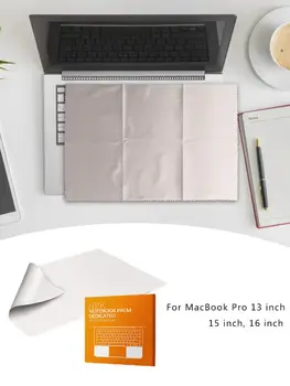 Dustproof Zaščitno Folijo Za MacBook Tipkovnico Odejo Pokrov Prenosnika Zaslona Čiščenje Krpo MacBook Pro 13/15/16 Cm