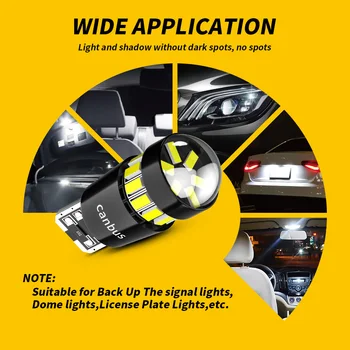 DXZ 10PCS T10 W5W Žarnice LED Objektiv 18SMD 12V WY5W Canbus Avtomobilske Potrditev Notranje zadeve Zemljevid Dome Branje Parkiranje Signala sveti Lučka Auto