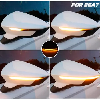 Dynamic LED Blinker Strani Ogledalo Oznako Vključite Opozorilne Luči luči Za SEAT Leon Mk3 Ibiza Mk5 Arona KJ7