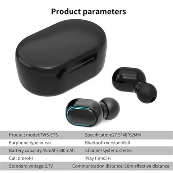 E7s Brezžične Slušalke Bluetooth šumov Led Zaslon Slušalke Brezžične Bluetooth Športne Slušalke #g