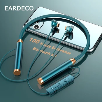 EARDECO 1000mAh Bluetooth Slušalke Neckband Z Mic 5.1 Brezžične Slušalke Slušalke Bas Stereo Čepkov Šport, Glasbo, Slušalke