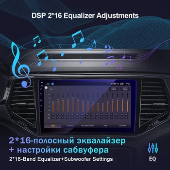EKIY 4G LTE DSP Android 10 avtoradio Multimedijski Predvajalnik, 6 G+128G Za Jeep Renegade 2016 2017 2018 GPS Navigacijo, BlueTooth, DVD FM