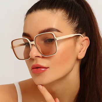 Elbru Modni Veliki Kvadratni Plastični Okvir Za Očala Ženske Sončna Očala Luksuzni Očala Lady Kvadratnih Sunglass Očala Očala Oculos