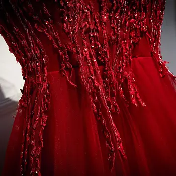 Elegantno Večerno Obleko Ženske Diamond Cvjetnim Tiskanja Šifon Proti-Vrat Primeren je za Večer Stranke Družico Dresss Barve po Meri Obleke