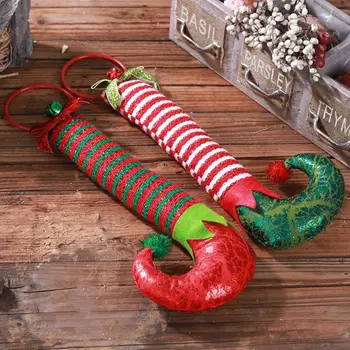 Elf Noge Visi Obroče Knockers Vrata, Božič, Novo Leto, Dekoracijo za Dom Navidad Dekor