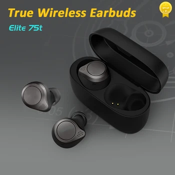 Elite 75t Pravi Brezžični Bluetooth Čepkov, Napredno Hrupa Preklic Slušalke s 4-Mic Polnjenje Primeru Mega Bass Slušalke