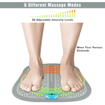 EMS Inteligentni Stopala Massager Zložljive Noge, Masaža Mat Pad Mišice, Krvni Obtok Acupoint Stimulacije Vibracije Stimulator
