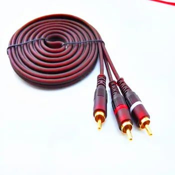 Ena subwoofer BASS avdio kabel RCA stikalo 2RCA audio kabel, audio kabel, audio kabel, vročina AV line