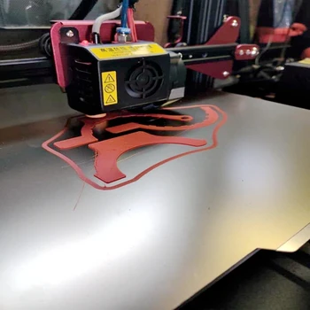 ENERGIČNA Novo 300*300 mm Pomlad Jeklene Pločevine, Toplotno Posteljo Platformo Uporabljajo PEI Graditi Ploščo+ Magnetni Osnove Za Voron 3D Tiskalnik Deli