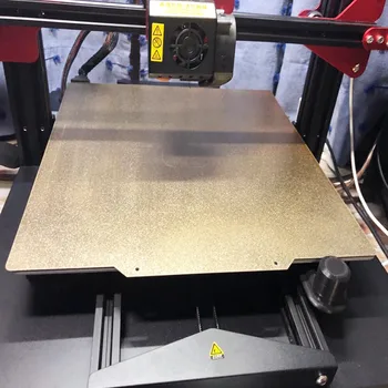 ENERGIČNA Odstranitev CR-10S4 Hotbed 3D Tiskalnik Toplo Posteljo 410*410mm Pomlad Jeklene Pločevine Eni Strani Smodnik, Prevlečeni PEI Flex Plošče + Base