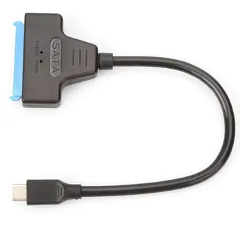 Enostaven Pogon Kabel 22PIN Na USB 3.1 Kabla 2,5-palčni SSD Eno Glavo Tip-C Podatkovni Kabel, Podpora za WinXP/Vista/Win7/8/8.1/10 32-malo