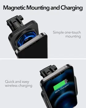 ESR HaloLock nadzorni Plošči Brezžični Polnilnik za iPhone 12 Pro Max Magnetni 7,5 W Brezžični Avto Polnilec Nastavek za iPhone 12/12 pro/mini