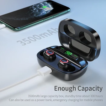 Essager S11 TWS Brezžična tehnologija Bluetooth 5.0 Slušalke Slušalke Mini Brezžične Slušalke Pravi Brezžični Čepkov Za Telefon Xiaomi iPhone