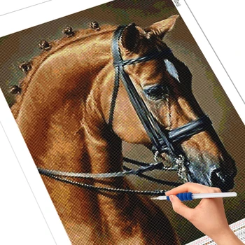 Evershine 5D DIY Diamond Barvanje Konj Celoten Kvadratni Diamond Vezenje Prodaja Živali Navzkrižno Šiv Mozaik Doma Dekoracijo