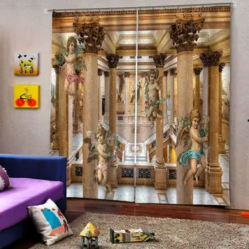 Evropa zavese, Roman Evropske 3D Zavese angel design Zavese Za dnevno Sobo, Spalnico