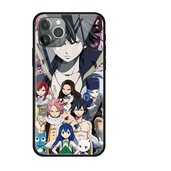 Fairy Tail Anime Kaljeno Steklo Primeru Telefon za iPhone 11 12 Pro MAX XR 7 8 MP X XS MAX 6 6s Plus 11 12 Mini Lupini Pokrov