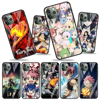 Fairy Tail Anime Kaljeno Steklo Primeru Telefon za iPhone 11 12 Pro MAX XR 7 8 MP X XS MAX 6 6s Plus 11 12 Mini Lupini Pokrov