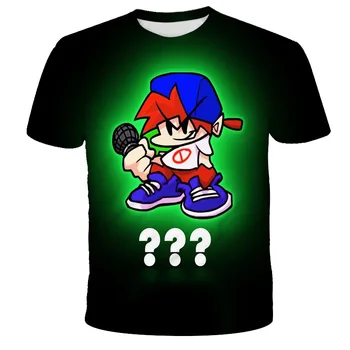 Fant T-shirt Priljubljena Igra 3D Oblačila petek Zvečer Funkin otroška T-shirt Dekle Obleke Poletje Plaža T-shirt Baby Boy Oblačila