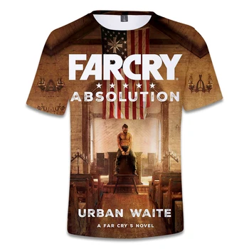Far Cry 5 Otroci T Shirt Igro Visoke Kakovosti Hip Hop Moške Tshirt Kul Far Cry 5 Navijači Tshirts 3D Tiskanja Poletje Dihanje Oversize