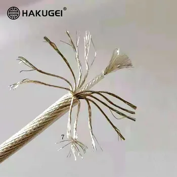FENGRU HAKUGEI White Dragon Slušalke nadgradnjo kabel 2Pin 0.78 mm MMCX zlato, srebro, paladij baker napredno element hibridni kabel