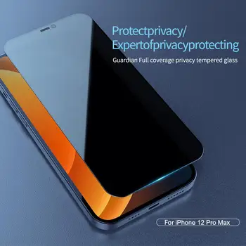 Film Anti-eksplozije za Apple iPhone 12 Pro Max Guardian Polno zajetje zasebnosti, kaljeno steklo Nillkin