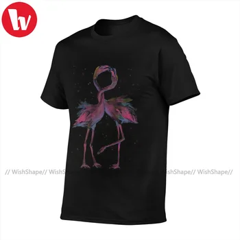 Flamingo Tshirt Smešno 100 Bombaž Kratkimi Rokavi T Shirt Je Natisnjena Poletje T-Shirt Človek Krona