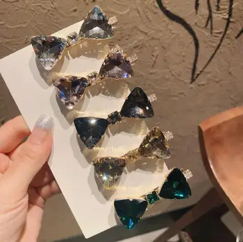 Flash diamantni kristal loka ostra Koreja sladko temperament strani posnetek šiška sponke za lase accessoriesf