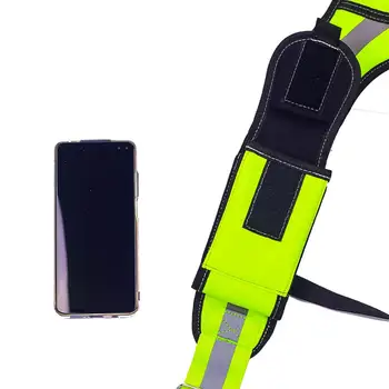 Fluorescentno Zeleno Odsevni Trakovi, Zmanjšanje Teže za Moške Naramnice Oklepaji Pasu Težka Dela Orodje Suspender Visi Orodje Torbica
