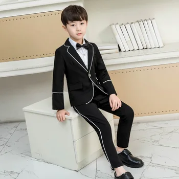 Formalno Fantje, Obleke za Poroko Obleko Elegantno Otroci Praznična Noša Jopičem Otrok Šola Enotno Klasična Otroška Pustne Obleke