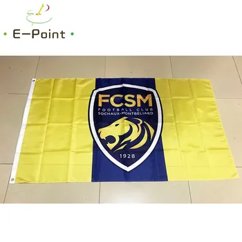 Francija FC Sochaux-Montbeliard 3 m*5 m (90*150 cm) Velikost Božični Okraski za Dom Zastava Banner Darila