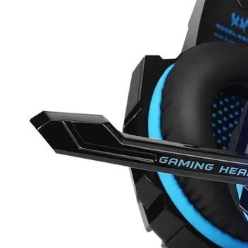 G9000 Nad Uho Gaming Slušalke 3.5 mm Igra Slušalke z Mikrofonom, LED Luči, Slušalke za Gamer