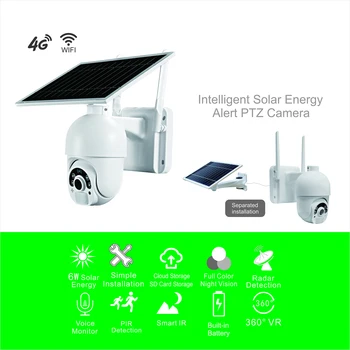 Gadinan Sončne Varnosti PTZ IP Kamero 4G /WiFi 1080P Zunanji Brezžični Two-Way Audio PIR Nadzor CCTV Zaznavanje Gibanja Kamere