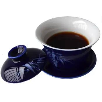 Gaiwan 200 ml tureen teacups Modra belega porcelana Jingdezhen tradicionalni kitajski čaj nastavite pokrov skodelice krožnik teaware kritje skledo
