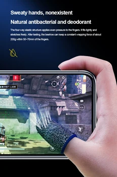 Gaming Prst Rokav Zaslonu Mobilnega telefona Krmilnik za Igre Sweatproof Rokavice PUBG COD Pomoč Artefakt, Dodatki, zabavna Elektronika