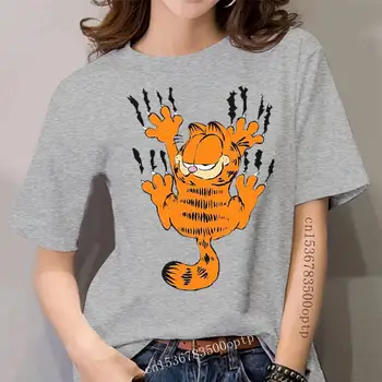 Garfield Mačka Nič Steno Risanka Smešno Film ženske Ženske Unisex T-shirt 707 Nove Unisex Smešno Vrhovi