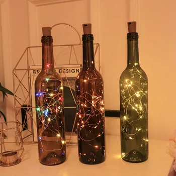 Garland Steklenico Vina Luči Christmas Tree Okraski Soba Dekoracijo Božični Luči Navidad Darilo Ulica Garland Novo Leto 2022