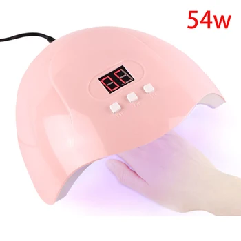 Gel Nohtov Lučka LED za Lase Zdravljenju Svetlobe USB UV lak Digitalni LCD Zaslon Nail Art Orodja za Noht Noht Noht (54W)